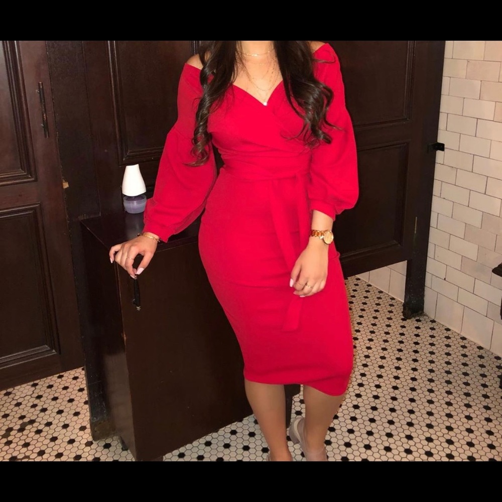 Boohoo Wrap Dress